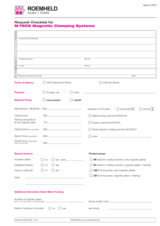 Preview image for file Request Checklist for M-TECS Magnetic Clamping Systems