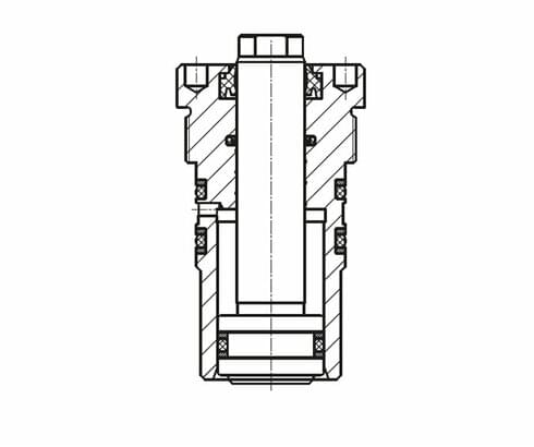 Cilindros roscados de doble efecto