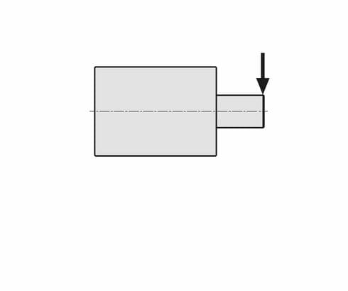 Fuerza transversal admisible del pistón