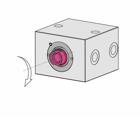 Hydraulikzylinder mit externer Verdrehsicherung Hydraulic cylinders with external anti-rotation lock
