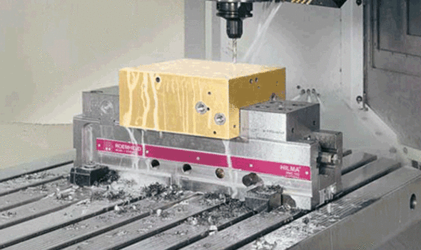 Mechanical-hydraulic machine vise HILMA.KNC 125