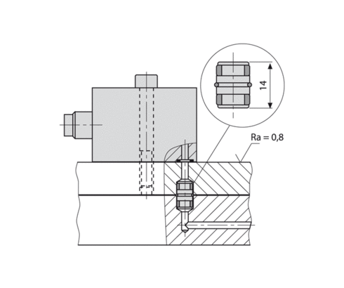Ejemplo de montaje: Uniones de conexión enchufables para placas y unions de pletina Ejemplo de montaje: Uniones de conexión enchufables para placas y unions de pletina