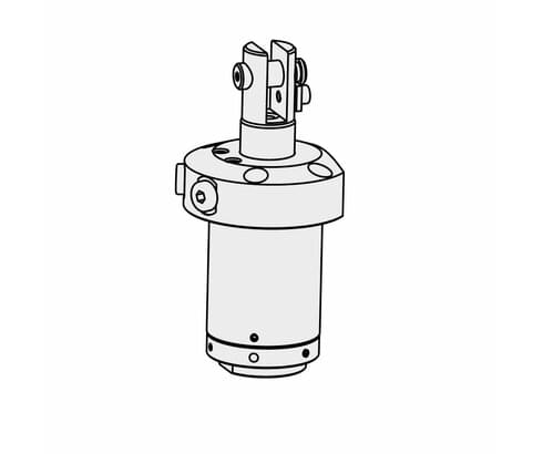 Alojamiento para la brida de sujeción con cabeza de horquilla