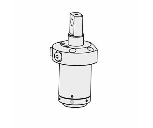 Alojamiento para la brida de sujeción con pasador pendular